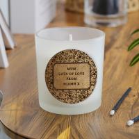 Personalised Floral Cork Label Jar Candle Extra Image 1 Preview